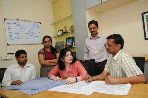 Vakil Mehta Sheth engineers at a Meeting